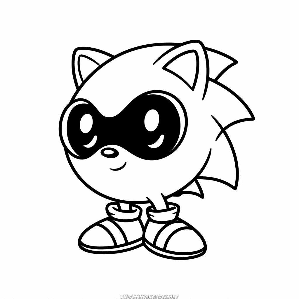 Among us sonic coloring page