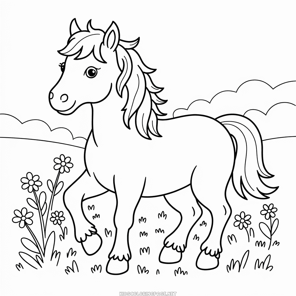 Beautiful Horse coloring page