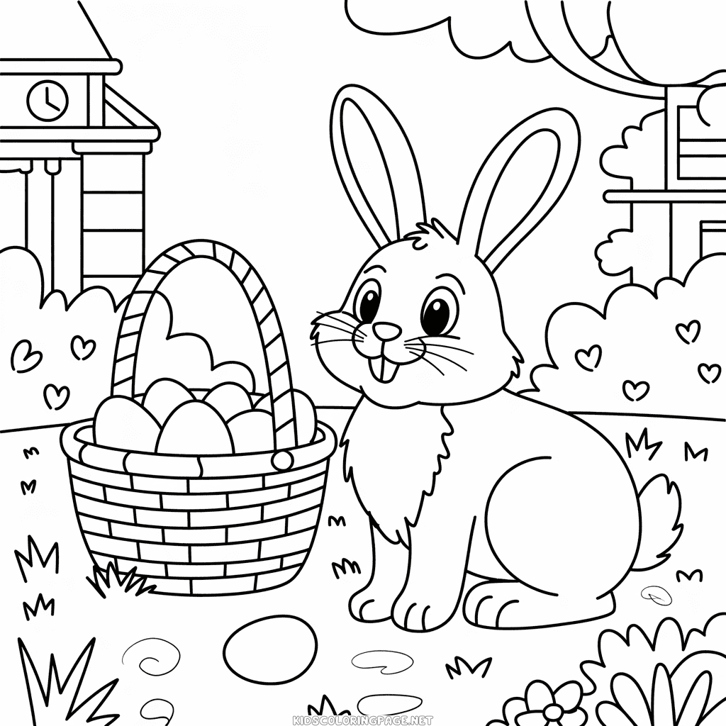 Easter for adults coloring page