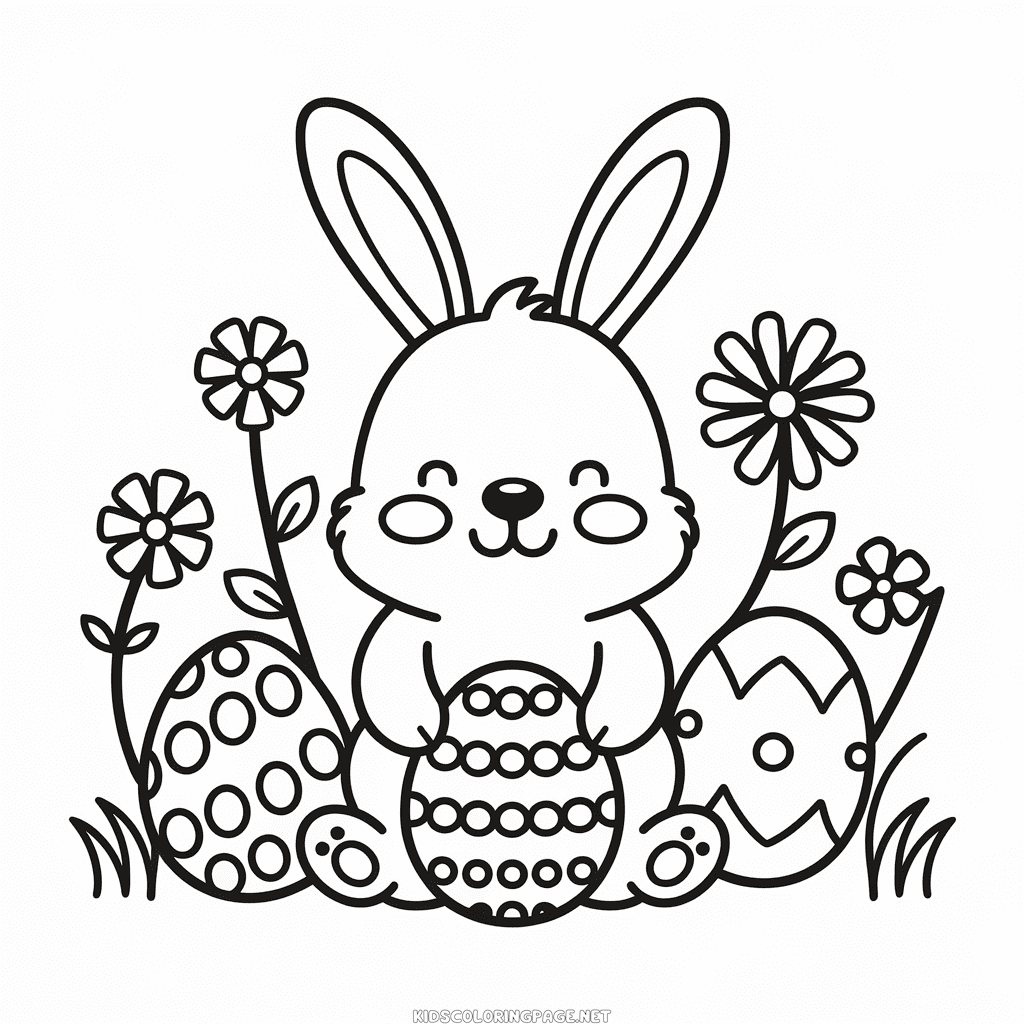 Easter Sketch coloring page