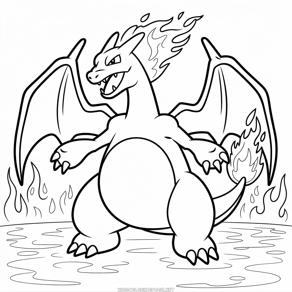 Charizard VMAX Coloring Page