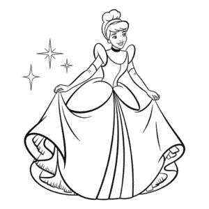Cinderella Disney Princess Coloring Page