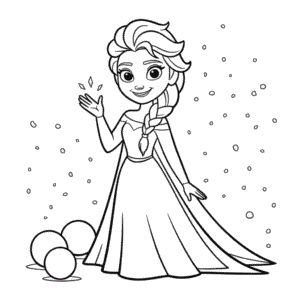 Disney Elsa Coloring Page