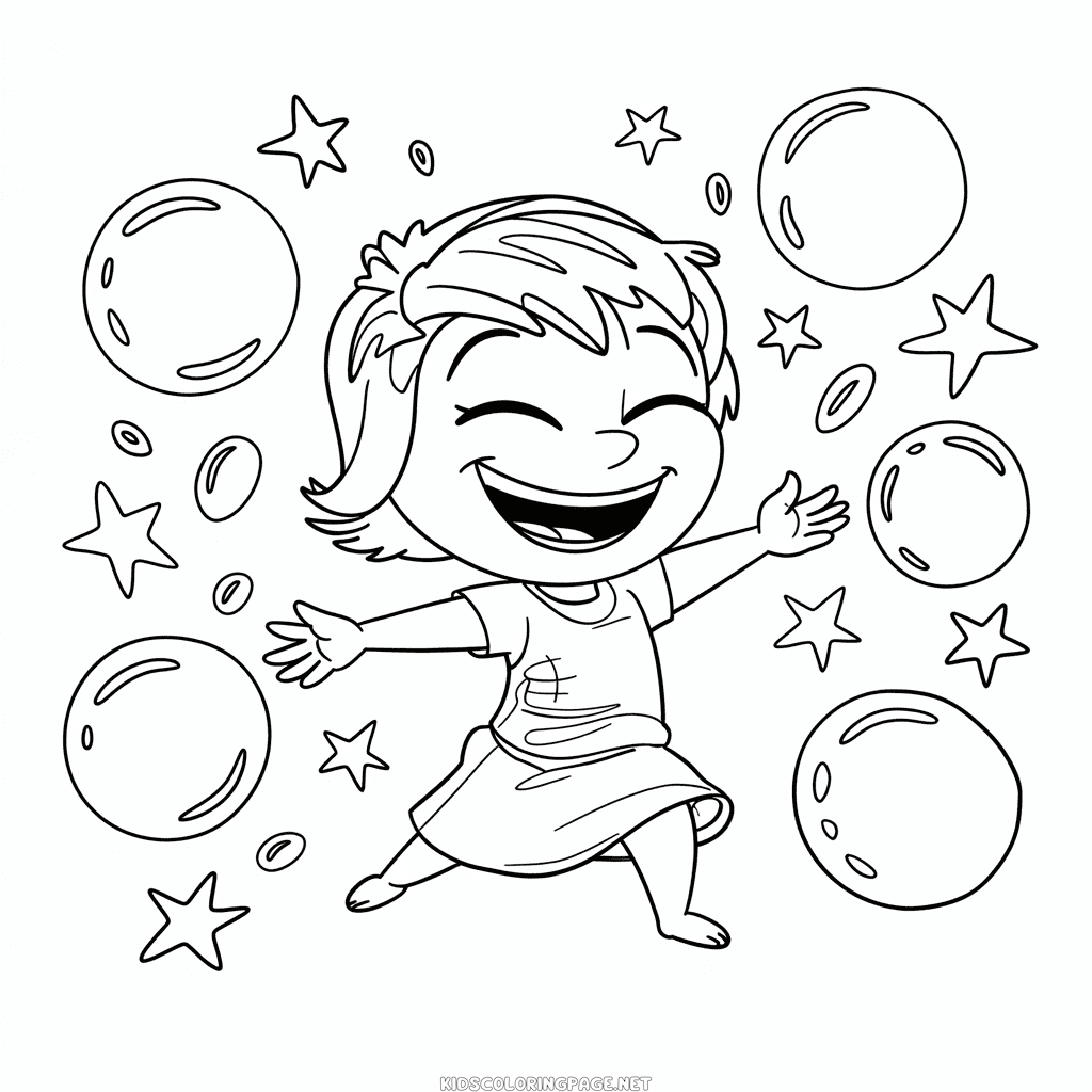 Disney Inside Out Joy Coloring Page