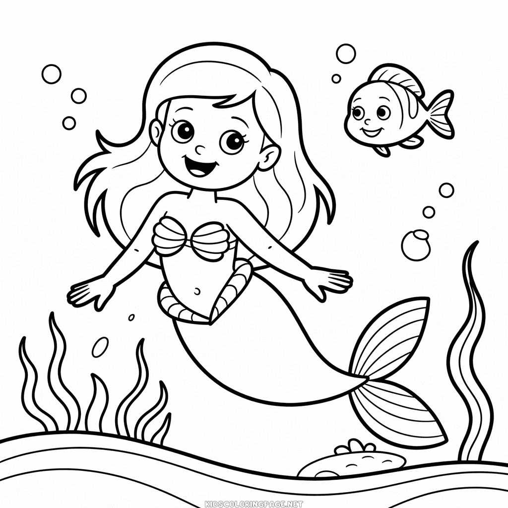 Disney Little Mermaid Coloring Page