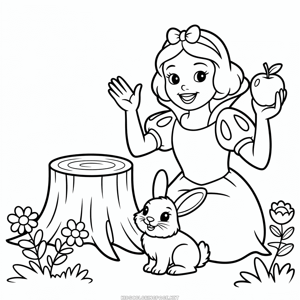 Disney Snow White Coloring Page