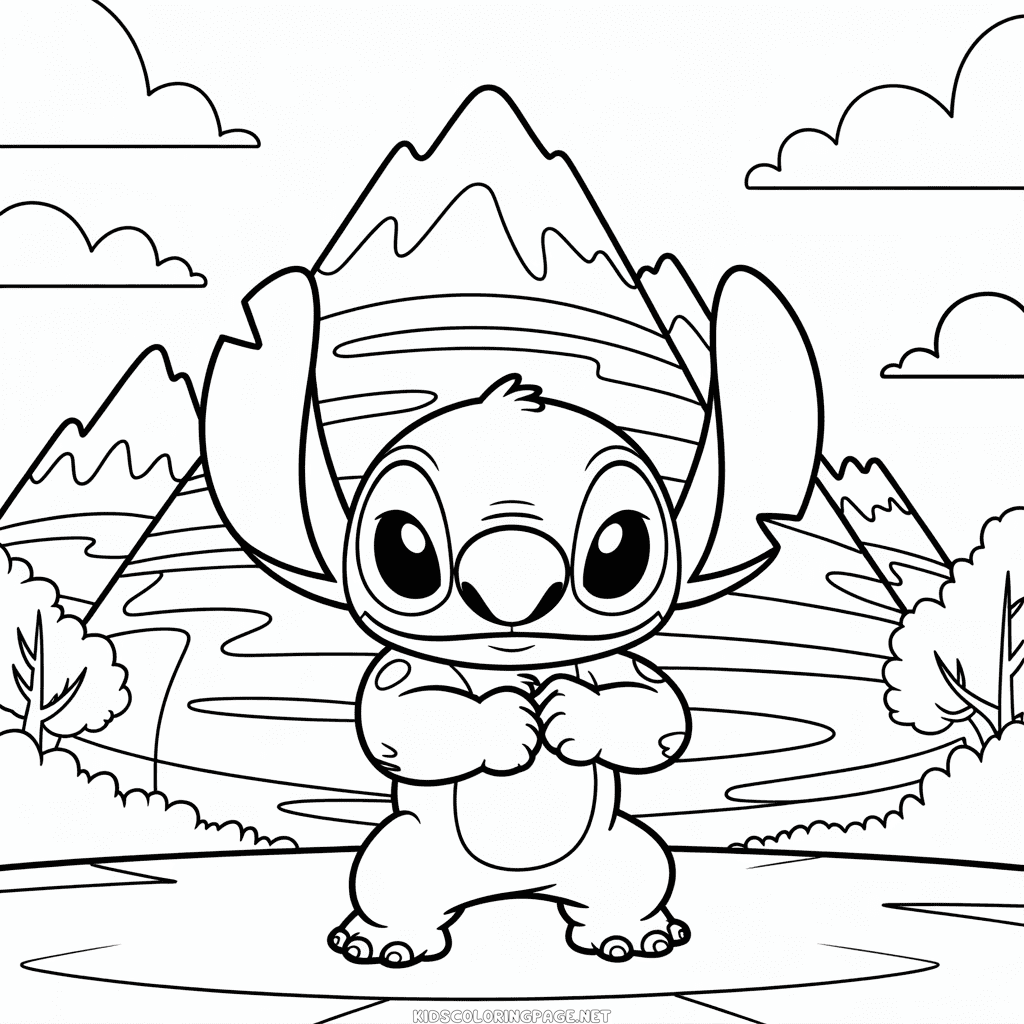 Hard Stitch Coloring Page