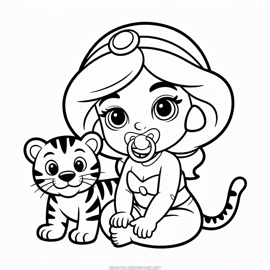 Baby Jasmine Coloring Page