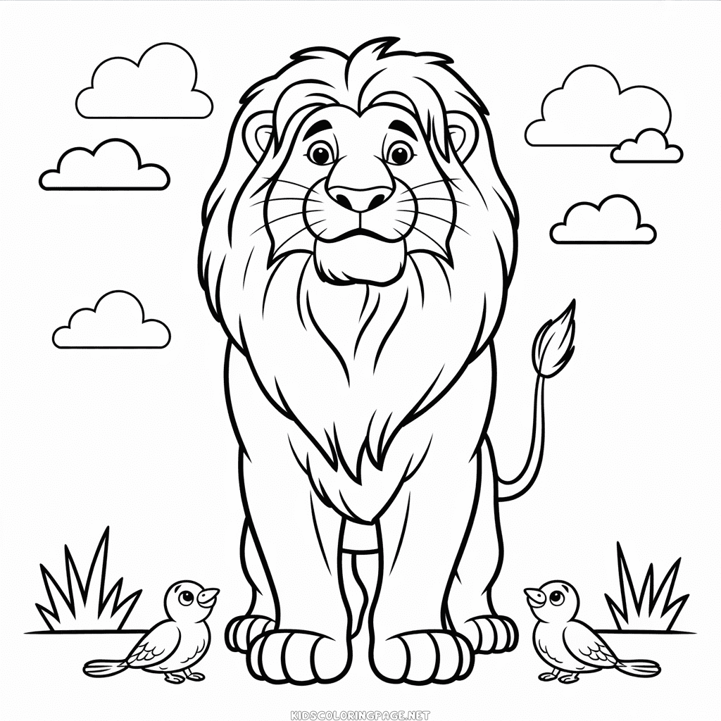 Mufasa The Lion King Coloring Page