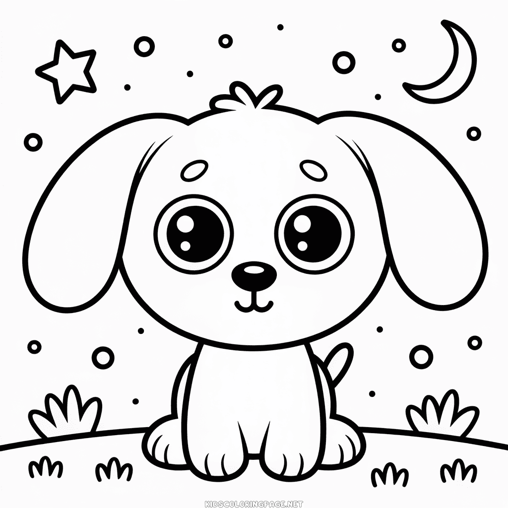 Beanie Boo Dog Coloring Page