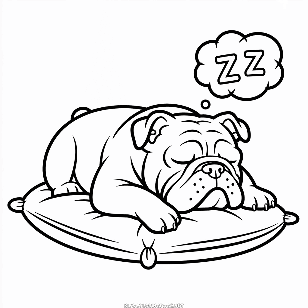 Bulldog Coloring Page