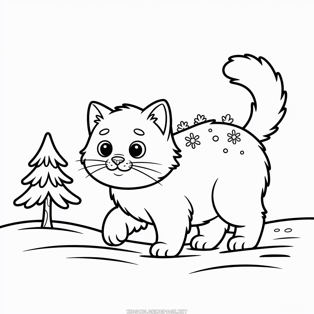Arctic Cat Coloring Page