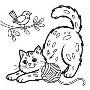 Big Cat Coloring Page