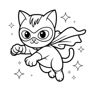 Black Cat Marvel Coloring Page