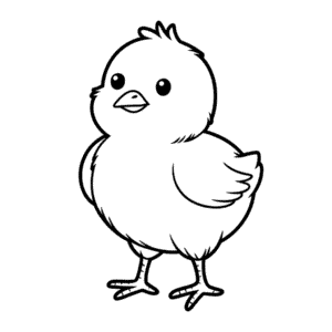 Chick Coloring Page