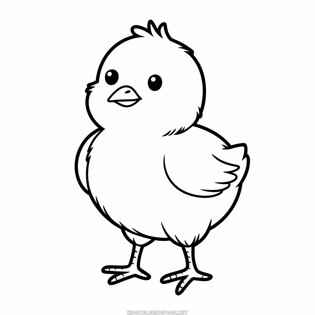 Chick Coloring Page