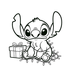 Christmas Stitch Coloring Page