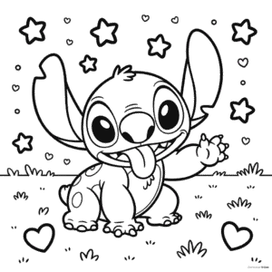 Disney Stitch Coloring Page