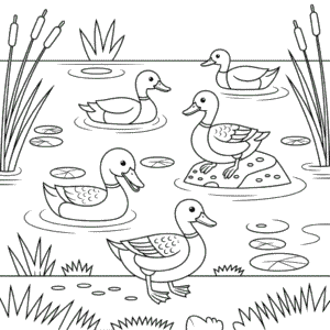 Duck Life Coloring Page