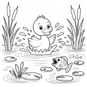 Little Duck Coloring Page