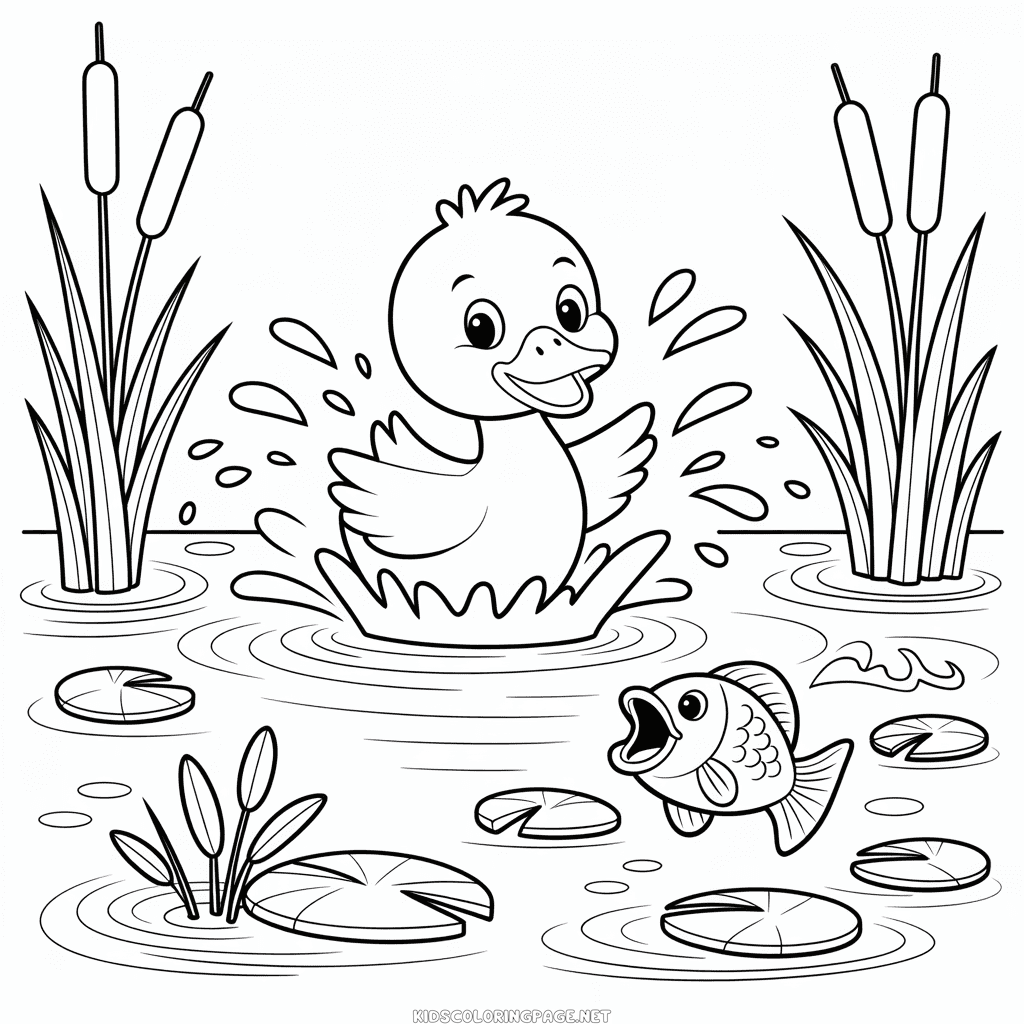 Little Duck Coloring Page