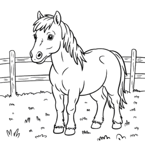 Real Pony Coloring Page