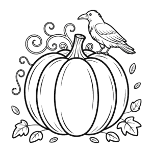 Adult Halloween Pumpkin Coloring Page
