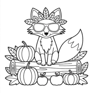 Cool Fall Coloring Page