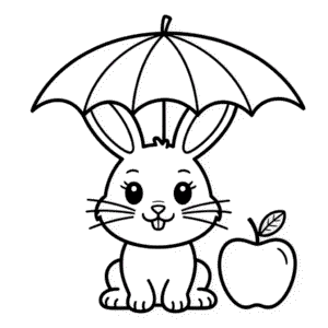 Cute Simple Fall Coloring Page