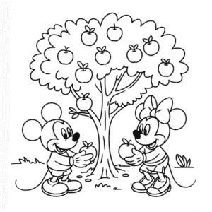Disney Fall Coloring Page