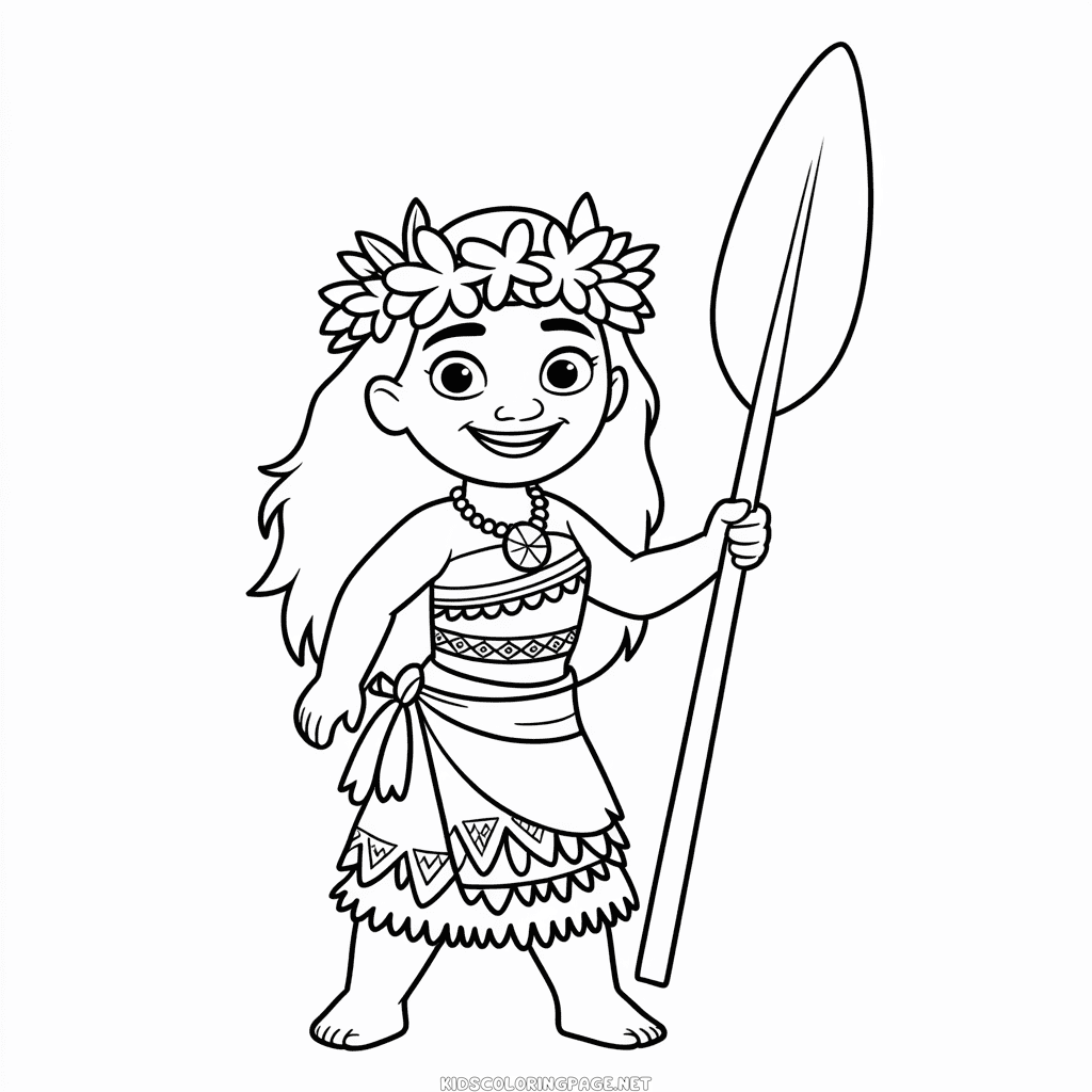 Disney Princess Moana Coloring Page