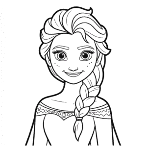 Elsa Coloring Page
