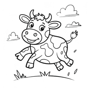 Free Cow Coloring Page