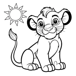 Free Printable The Lion King Coloring Page