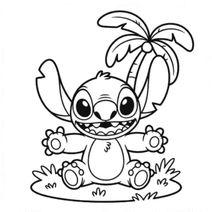 Printable Stitch Coloring Page