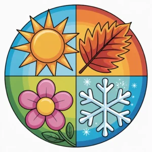 Seasons Coloring Pages