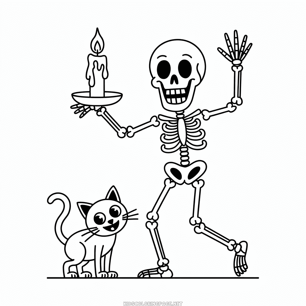 Spooky Adult Halloween Coloring Page