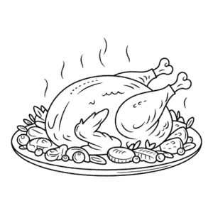 Thanksgiving Turkey Coloring Page