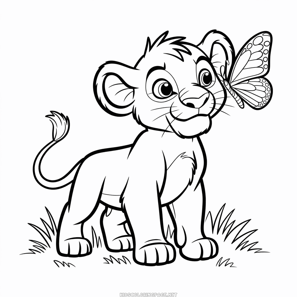The Lion King Printable Coloring Page