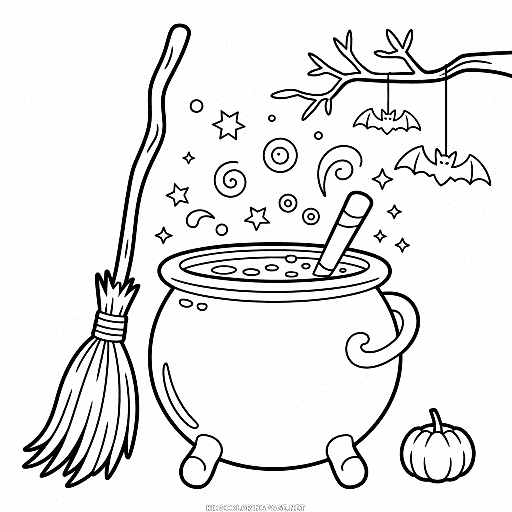 Adult Difficult Halloween Coloring Page