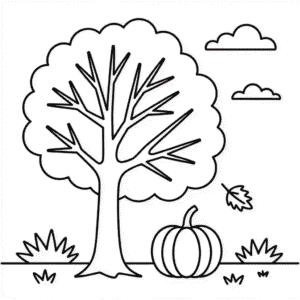 Fall Coloring Page