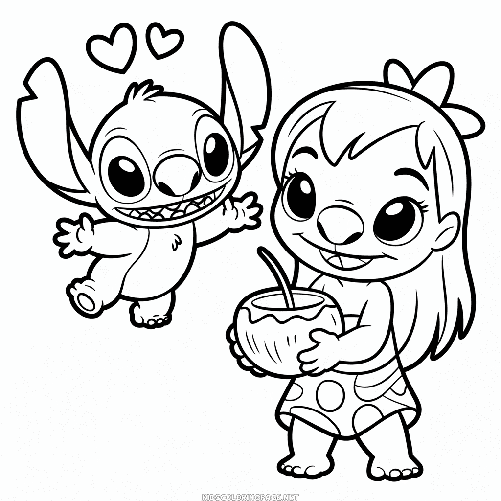 Lilo and Stitch Coloring Page