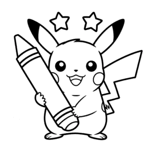 Printable Pikachu Coloring Page