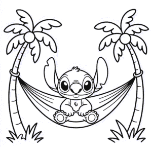 Stitch Character Coloring Page